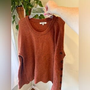 Madewell sweater with buttons. In great condition. super soft, not itchy.